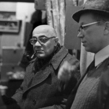 С Сергеем Хрущевым в мастерской Эрнста Неизвестного. 1976 г.